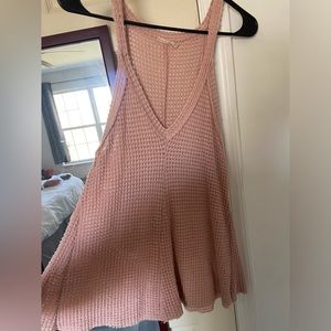 Light Pink Knit Tank Top